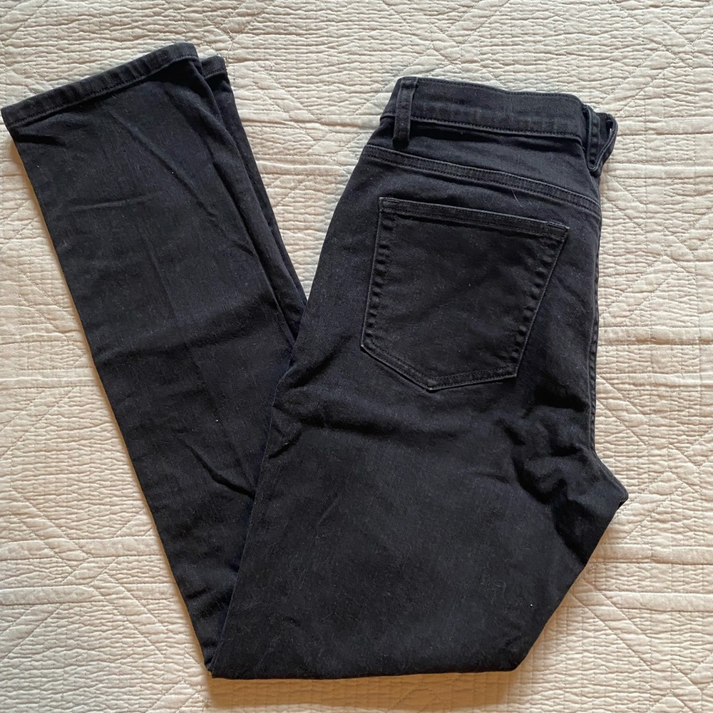 black denim jeans